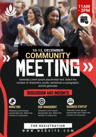 Meet & Greet Flyer A5 template