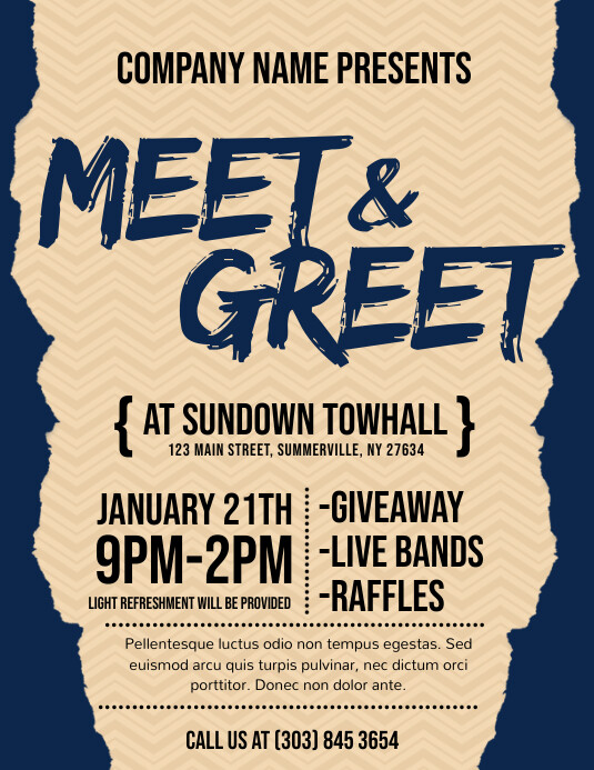 Meet And Greet Flyer Template Free Printable Templates Meet And Greet Flyer Template Free Printable Templates