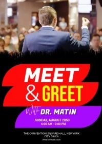 Meet & Greet Flyer Template A6