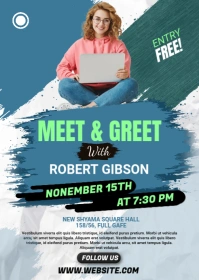 Meet & Greet Flyer Template A6