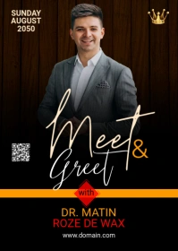 Meet & Greet Flyer Template A6