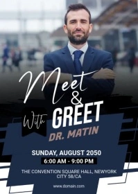 Meet & Greet Flyer Template A6