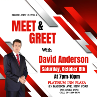 Meet & Greet Flyer Template Instagram Post