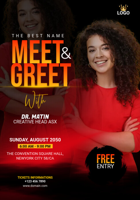 Image 11 for Meet And Greet Flyers Templates