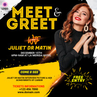 Meet & Greet Instagram Post Template | PosterMyWall