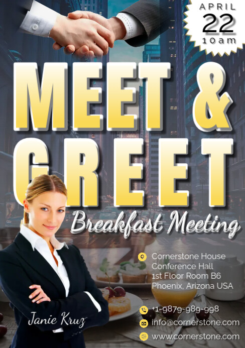 Image 3 for Meet And Greet Flyers Templates