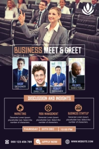 Meet & Greet Pinterest Graphic template