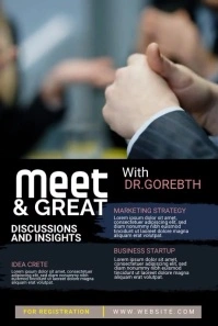 Meet & Greet Pinterest Graphic template