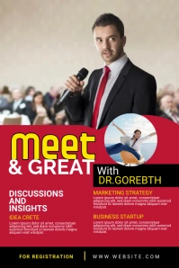 Meet & Greet Pinterest Graphic template