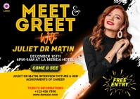 Meet & Greet Post Card Postal template