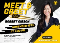 Meet & Greet Post  Card Postal template