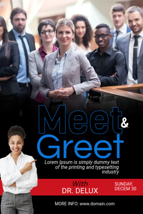 Meet & Greet Tumblr Graphics Template | PosterMyWall