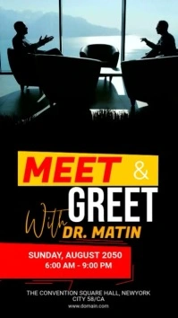 Meet & Greet WhatsApp Status template