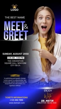 Meet & Greet WhatsApp Status template