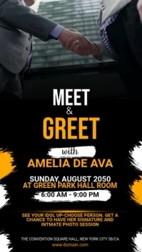 Meet & Greet WhatsApp Status template