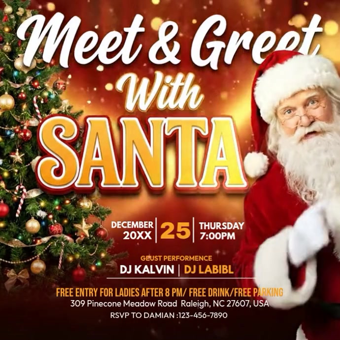 Copy of Meet & Greet with Santa | PosterMyWall