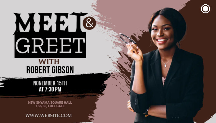 Meet & Greet Blog header template