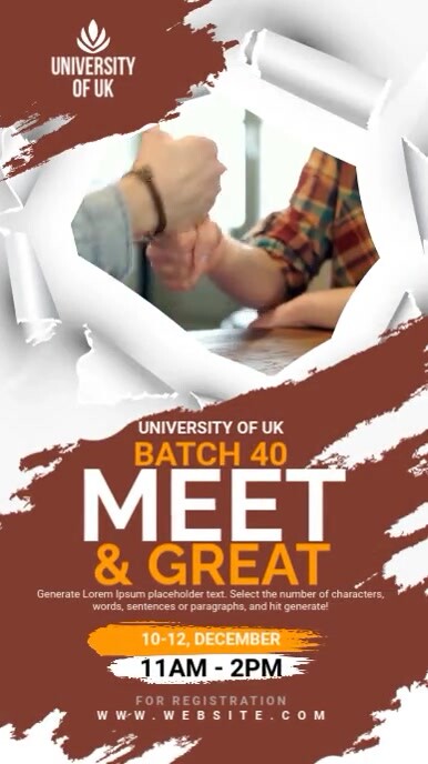 Meet & Greet Digital Display template