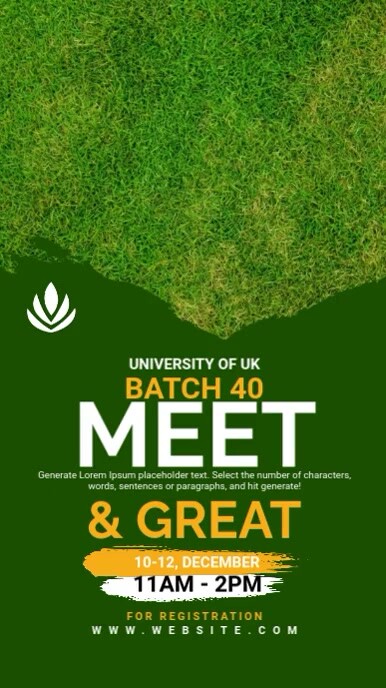 Meet & Greet Digital Display template