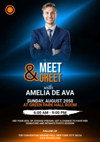 Meet & Greet Flyer A1 template