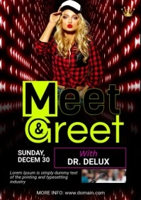 Meet & Greet Flyer A3 template