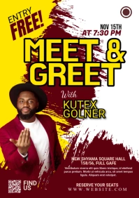 Meet & Greet Flyer A1 template