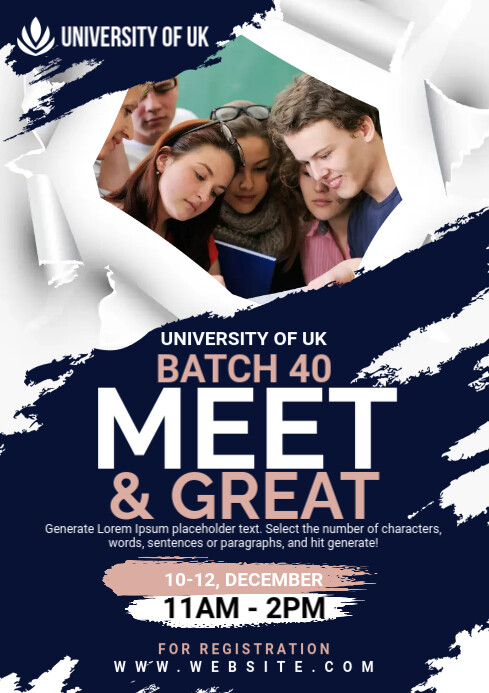 Meet & Greet Flyer A2 template