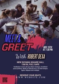Meet & Greet Flyer A2 template