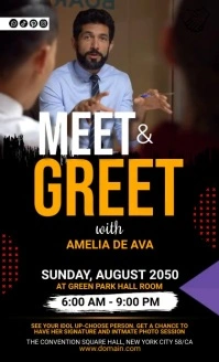 Meet & Greet Flyer Template 美国正规