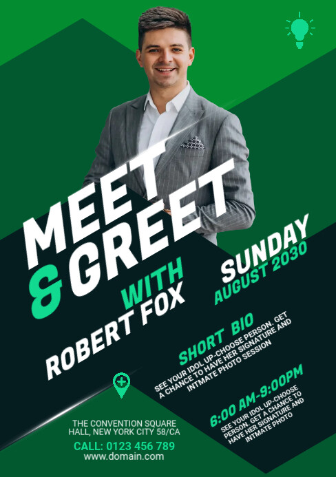 Meet & Greet Flyer Template A5
