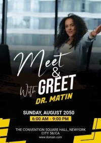 Meet & Greet Flyer Template A5