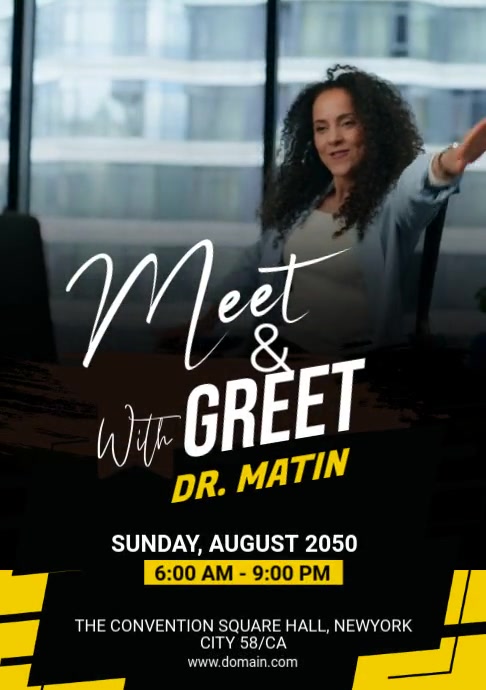 Meet & Greet Flyer Template A5