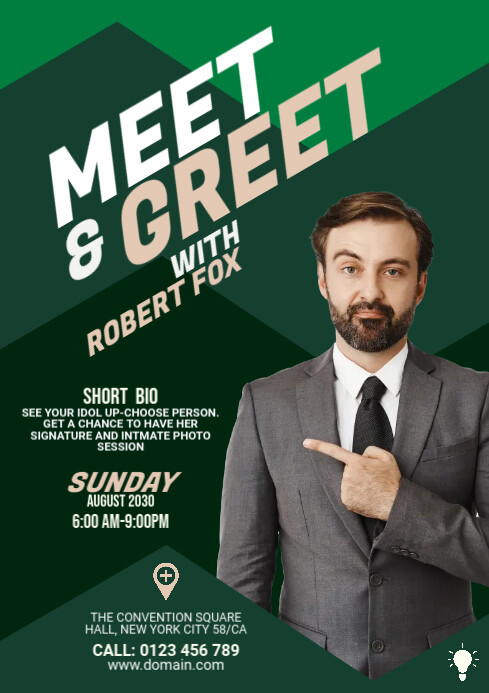 Meet & Greet Flyer Template A2