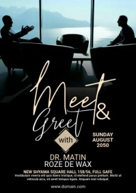 Meet & Greet Flyer Template A5