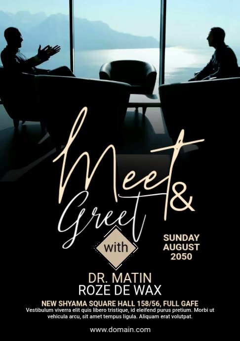 Meet & Greet Flyer Template A5