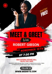 Meet & Greet Flyer Template A3