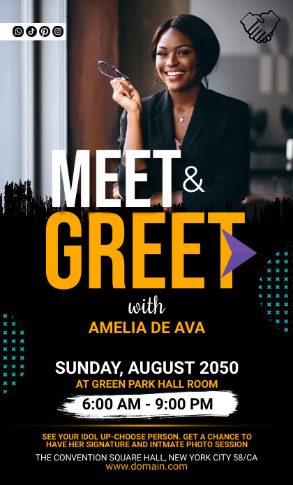 Meet & Greet Flyer Template US Legal