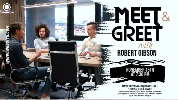 Meet & Greet Flyer Youtube Thumb template
