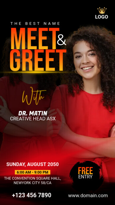 Meet & Greet Instagram Story template