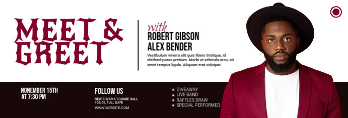 Meet & Greet LinkedIn Banner template