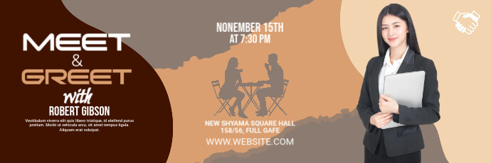 Meet & Greet Twitter Header template