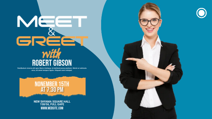 Meet & Greet Twitter Post Wpis na Twittera template