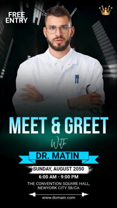 Meet & Greet WhatsApp Status template