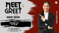 Meet & Greet You Tube Thumbnail Miniatura do YouTube template