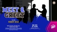 Meet & Greet You Tube Thumbnail Miniatura do YouTube template