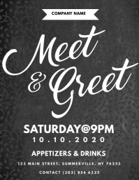 Meet Greet Blogger Flyer Vorlage Vorlage Postermywall