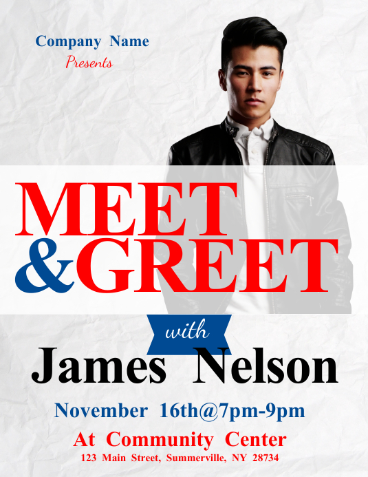 Meet & Greet Flyer Template PosterMyWall