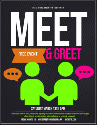 Uber 1 Anpassbare Designvorlagen Fur Meet And Greet Postermywall