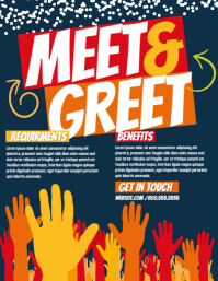 4 440 Meet Greet Customizable Design Templates Postermywall