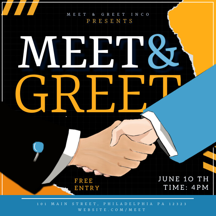 Meet and Greet Template PosterMyWall